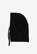 P.A.R.O.S.H Brushed-Effect Balaclava with Drawstring Black D000543LACOON_013