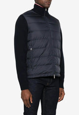 Moncler Padded Zip-Up Cardigan Navy K20919B00003M1367_776