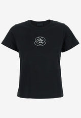 Moncler Embroidered Heart Logo T-shirt Charcoal K20938C0000989AJS_998