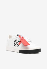 Off-White Vulcanized Leather Low-Top Sneakers White OWIA288C99LEA002_0110