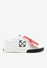 Off-White Vulcanized Leather Low-Top Sneakers White OWIA288C99LEA002_0110
