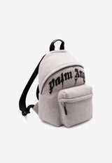 Palm Angels Graffiti-Logo Backpack Gray PMNB024F25FLE002_0810