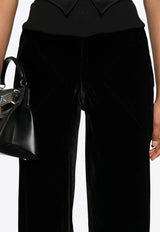 Rick Owens Wide-Leg Velvet Pants Black RP02E4301V_09