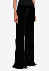 Rick Owens Wide-Leg Velvet Pants Black RP02E4301V_09