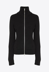 Maison Margiela Funnel Neck Zip-Up Cardigan Black S29HP0039M13181_900