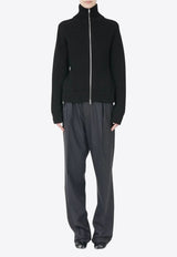 Maison Margiela Funnel Neck Zip-Up Cardigan Black S29HP0039M13181_900