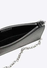 Maison Margiela Four Stitch Leather Chain Clutch Black SA1VL0038P4455_T8013