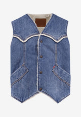 Levi's Western Sherpa Denim Vest Blue 003KC0000_Med indigo_29847647