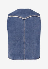 Levi's Western Sherpa Denim Vest Blue 003KC0000_Med indigo_29847647