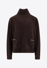 Gucci Horsebit High Neck Sweater Brown 828685XKEVK2344_COFFEE BROWN_29852038