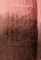 Fendi V-neck Wool-Blend Cardigan Multicolor FZE540AYLTF1TIN_RUST+BLUSH_29849794