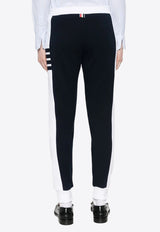 Thom Browne Name Tag Patch Drawstring Track Pants Navy FJQ123A03037_415