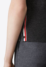 Thom Browne 65 Jersey Intarsia Polo T-shirt Gray FKP127AY2001_025