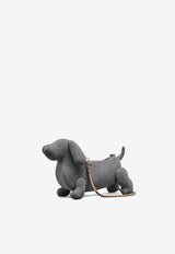 Thom Browne Hector Baguette Suede Shoulder Bag Gray FAP503AL0037_035