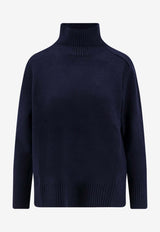 Alessandro Aste Celine High-Neck Sweater Blue 8WO19MID NAVY_Blue_35066020