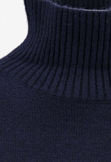 Alessandro Aste Celine High-Neck Sweater Blue 8WO19MID NAVY_Blue_35066020