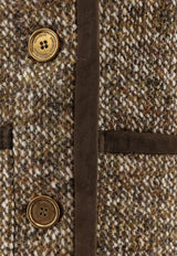 Golden Goose DB Wool-Blend Buttoned Blazer Brown GWP02336P00209390108_TURKISH COFFEE_29856738