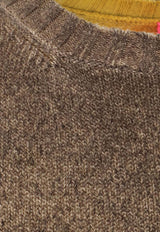 Alessandro Aste Zambira Wool-Blend Sweater Brown 8WO65SP09_Golden_35065913