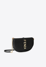 Fendi Fendigraphy Leather Chain Clutch Black 8M0529ANSSF0KUR_NERO+ORO SOFT_29854280