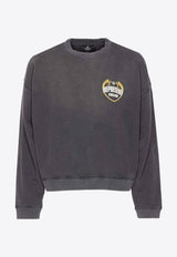 Represent Angel Border Faded Sweatshirt Gray MLM10036704_STAINED BLACK_29843995