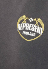 Represent Angel Border Faded Sweatshirt Gray MLM10036704_STAINED BLACK_29843995