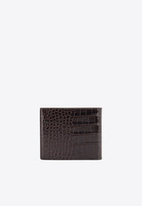 Tom Ford Croc-Embossed Leather Wallet Brown Y0410LCL439S1B087_Brown_29838802