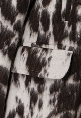 Dries Van Noten Double-Breasted Jacquard Alpaca Wool Blend Coat Brown 2520105402288703_Brown_29843517