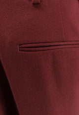 Dries Van Noten Portias Tailored Wool Pants Maroon 2520109222248360_Brique_29847278