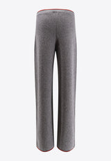 Gucci Ribbed Wool-Blend Pants Gray 835985XKEVL1073_DUSTY DARK GREY/MC_29854326