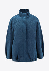 Dries Van Noten Voles Jacquard Neoprene Jacket Petrol 2520105002162508_PETROL_29840054