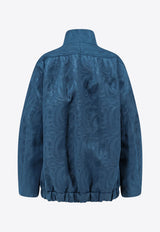 Dries Van Noten Voles Jacquard Neoprene Jacket Petrol 2520105002162508_PETROL_29840054