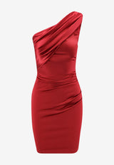 CHIARA BONI La Petite Robe Zenax One-Shoulder Mini Satin Dress Red ABCZENAXSATBS401_Brown_35065880