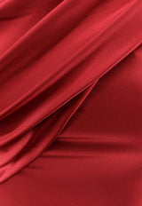 CHIARA BONI La Petite Robe Zenax One-Shoulder Mini Satin Dress Red ABCZENAXSATBS401_Brown_35065880