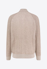 Brunello Cucinelli Zip-Up Cashmere Cardigan Beige M22700506CMG04_NOCCIOLA PANAMA_30005138