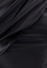 CHIARA BONI La Petite Robe Zenax One-Shoulder Mini Satin Dress Black ABCZENAXSATBS37_Black_35066060