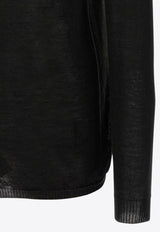 Rick Owens Biker Level Long-Sleeved Sweater Black RU02E1622ML_09