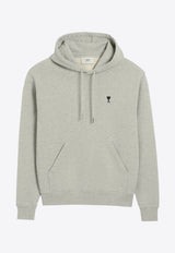 AMI PARIS Ami De Coeur Drawstring Hoodie Gray HSW764730_0951