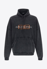 Balenciaga BB Icon Stencil Oversized Hoodie Black 850349TTVD71041_FADED BLACK_37029898