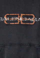 Balenciaga BB Icon Stencil Oversized Hoodie Black 850349TTVD71041_FADED BLACK_37029898