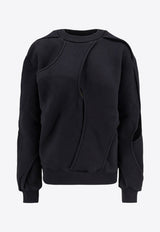 Axel Arigato Linear Sweatshirt with Cut-Outs Black A3423002BLACK_Black_33002010