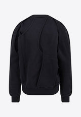 Axel Arigato Linear Sweatshirt with Cut-Outs Black A3423002BLACK_Black_33002010