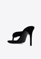 Alaïa 90 Velvet Thong Sandals Black AA3S2005A014999_Black_30005053