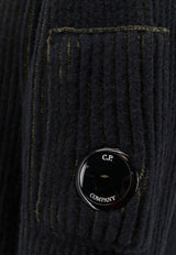 C.P. Company Signature Lens Fleece Sweater Charcoal 19CMKN307A006170A652_CAPERS_29841176