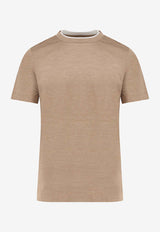 Hugo Boss Layered Logo T-shirt Brown 50549333216_Brown_30893759