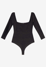 Hugo Boss Long-Sleeved Lurex Bodysuit Black 50550349001_Black_30893695