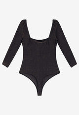 Hugo Boss Long-Sleeved Lurex Bodysuit Black 50550349001_Black_30893695
