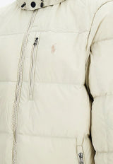 Polo Ralph Lauren Logo Embroidered Down Jacket Sand 710968278007_BASIC SAND_29845648