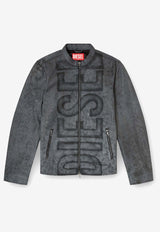 Diesel L-Evert-A Biker Leather Jacket Gray A193500AJFV93R_Grey_29839700