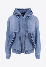 Axel Arigato Reed Zip-Up Denim Jacket with Hood Blue A3156001LIGHTBLUE_Clear Blue_33001970