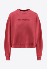 Axel Arigato Distorted Logo Washed Sweatshirt Burgundy A3013004BURGUNDY_Purple_33001994